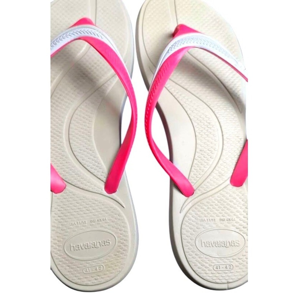 Havaianas Tradi 2.0 Flip Flops Pink Two-Tone Sandal~Women's 13/14- Men 11/12 - Picture 9 of 9